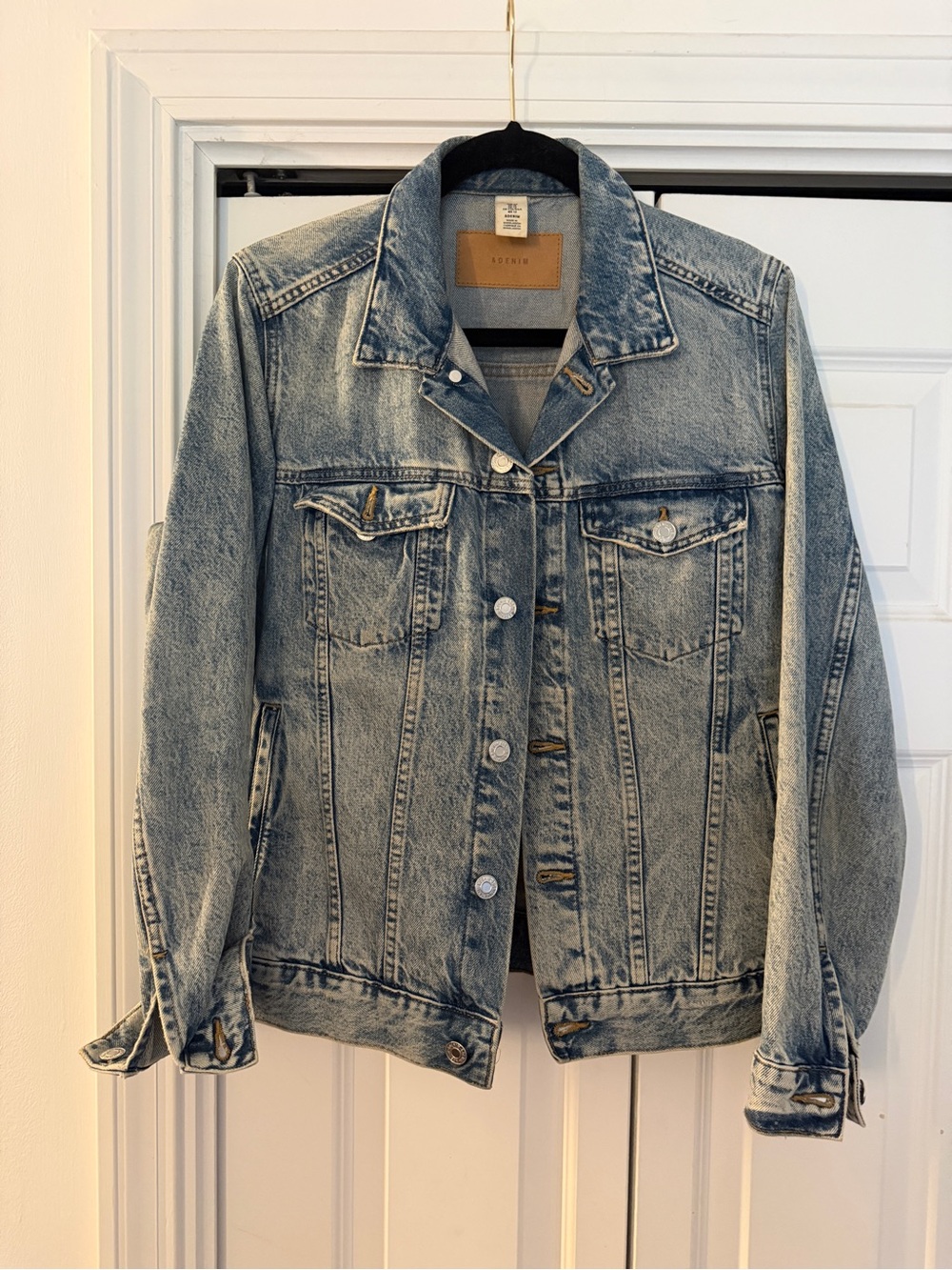 H&M Denim Trucker Jacket - Light Blue Wash